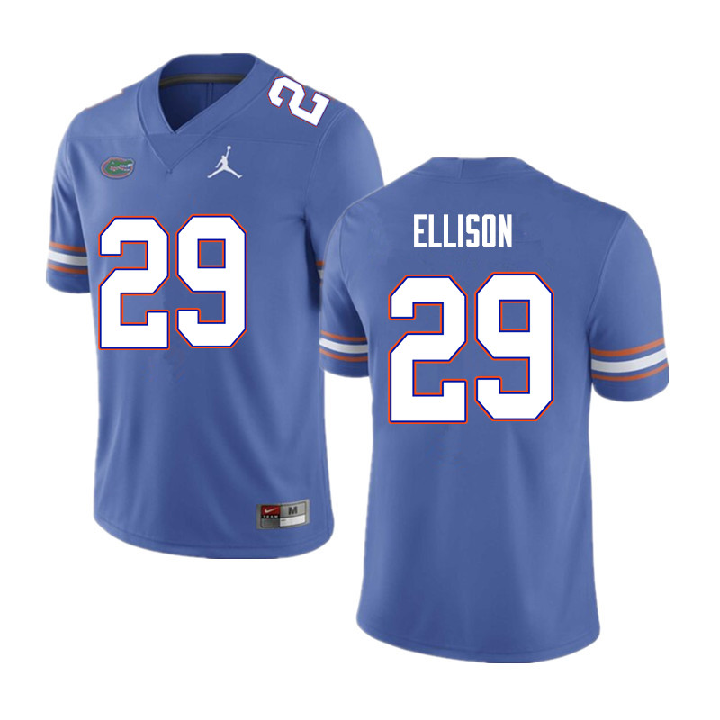 Men #29 Khamal Ellison Florida Gators College Football Jerseys Sale-Blue - Click Image to Close
